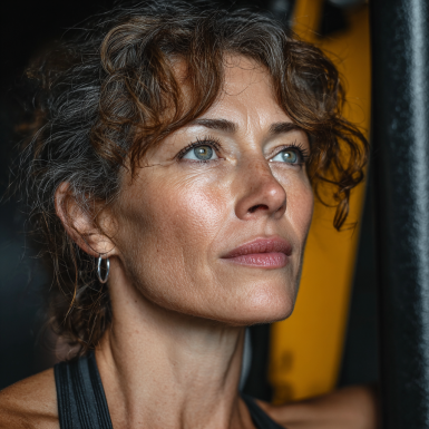 Активні літні люди займаються фітнесом